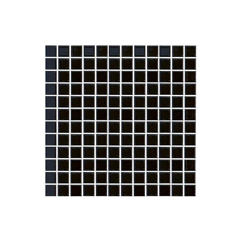 Ceramic Pool Gloss Black Mosaic 23x23mm (30x30cm)