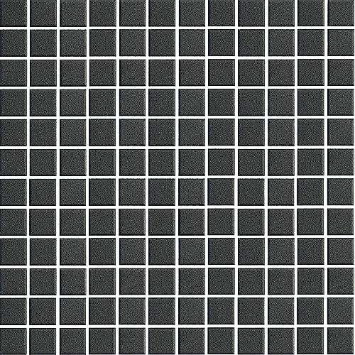 Ceramic Pool Unglazed Black Mosaic 23x23mm (30x30cm)