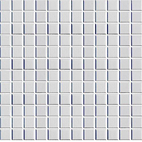 Ceramic Pool Unglazed White Mosaic 23x23mm (30x30cm)