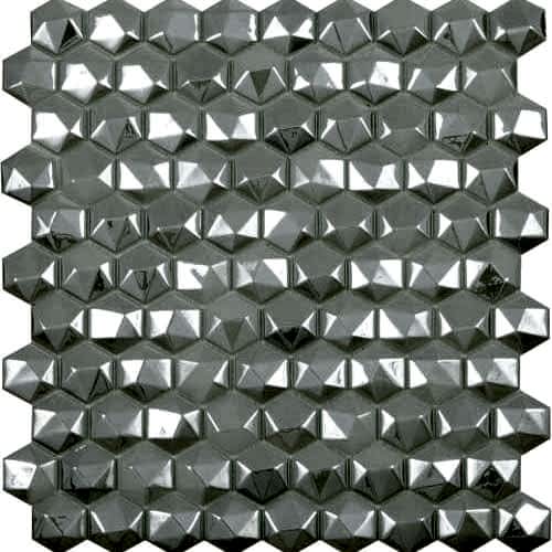 Honey Diamond White Mosaic 35mm Hex (31.7x30.7cm)