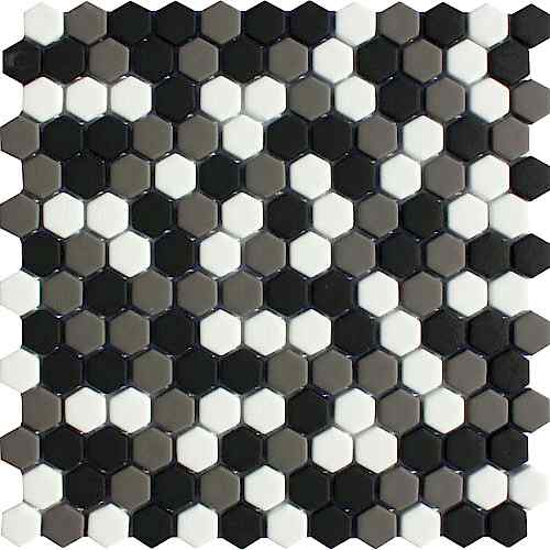 Ritz Nevada Mix - Hexagonal Mosaic 23mm Hex (30.2x30cm)