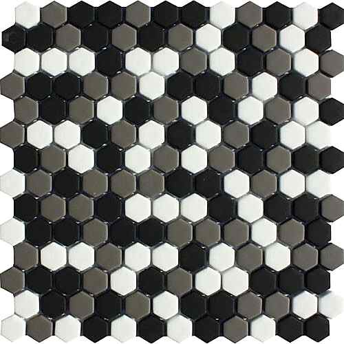 Ritz Nevada Mix - Hexagonal Mosaic 23mm Hex (30.2x30cm)