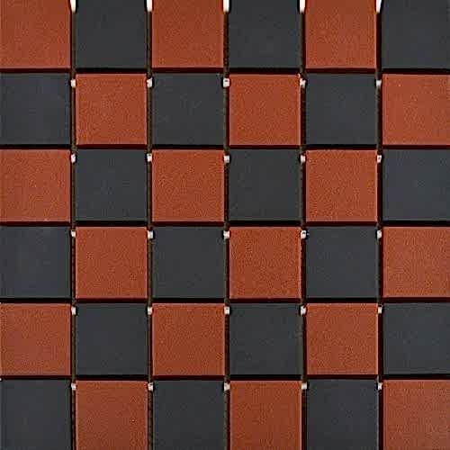 Era Red & Black Chequer Mosaic 29.1x29.1cm