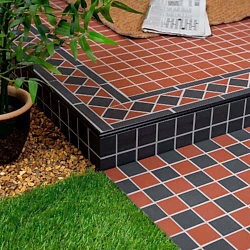 Era Red & Black Corner 29x23.8cm (per piece)