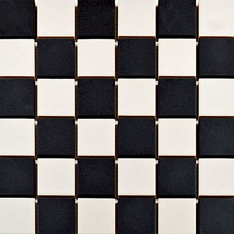 Era White & Black Chequer Mosaic 29.1x29.1cm Era White & Black Chequer Mosaic 29.1x29.1cm