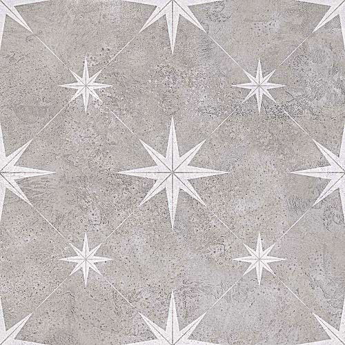 Vincent Grey Patterned Vitrified 33.5x33.5cm (box of 13)