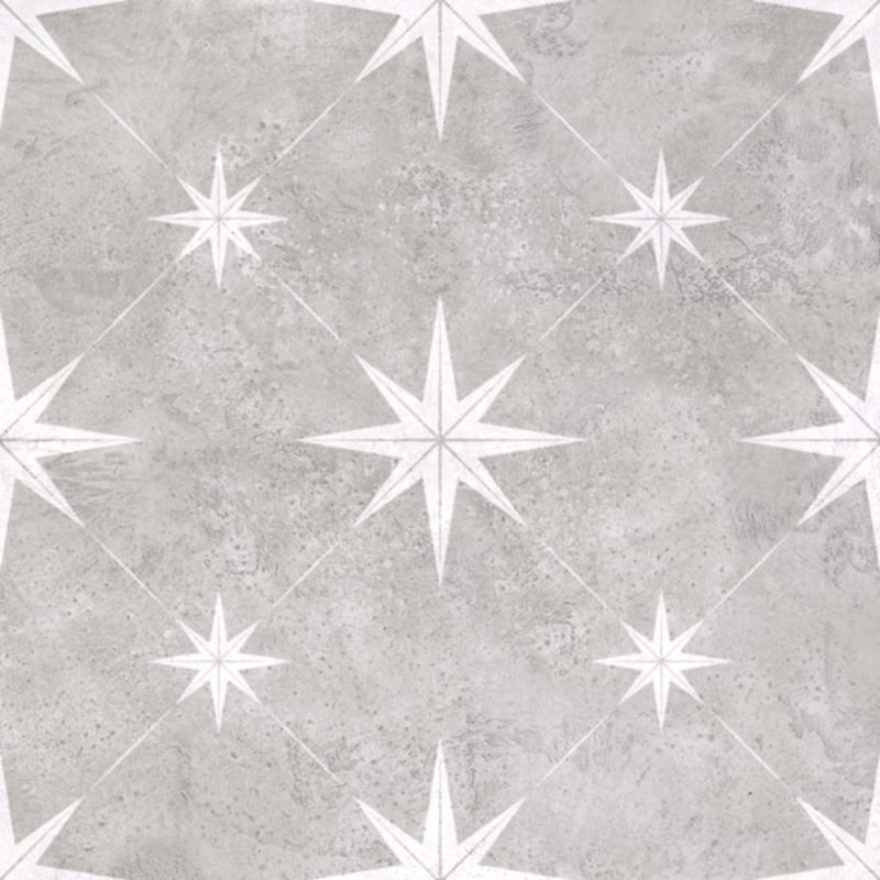 Vincent Grey Patterned Vitrified 33.5x33.5cm (box of 13) Vincent Grey Patterned Vitrified 33.5x33.5cm (box of 13)