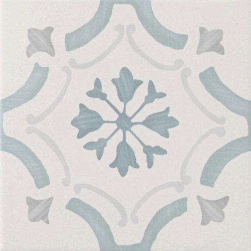 Sirocco Blue Ornate 22.3x22.3cm (box of 13)