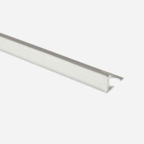Genesis Aluminium Straight Edge Trim 10mm Bright Silver 2.5m (pack of 5)