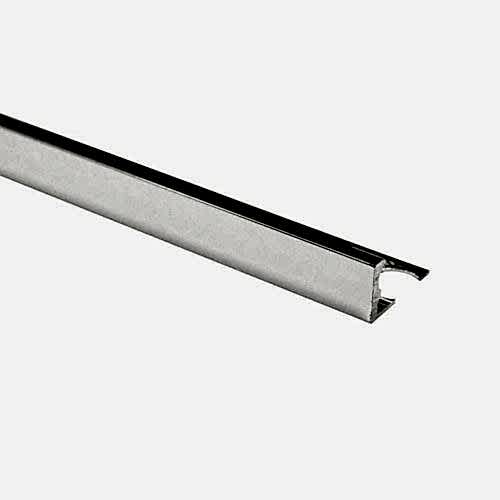 Genesis Aluminium Straight Edge Trim 10mm Bright Silver 2.5m (pack of 5)
