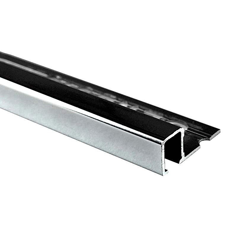 Genesis Alumimium Square Trim 10mm Bright Silver 2.5m (pack of 5)