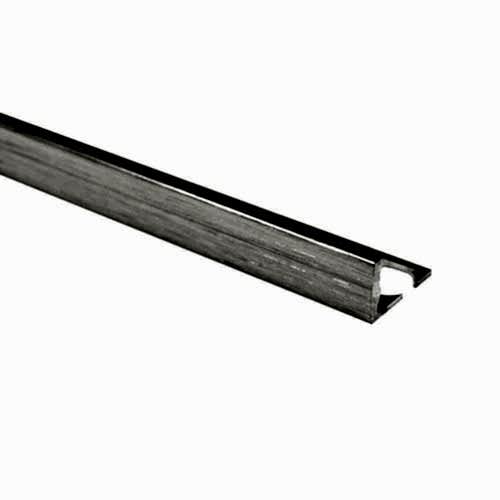 Genesis Aluminium Straight Edge Trim 10mm Brushed Effect 2.5m (pack of 5)