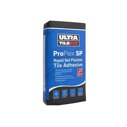 UltraTile ProFlex SP - Rapid Set Flexible Tile Adhesive C2FT-S1 - Grey (20kg bag)