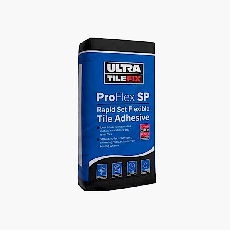 UltraTile ProFlex SP - Rapid Set Flexible Tile Adhesive C2FT-S1 - Grey (20kg bag)