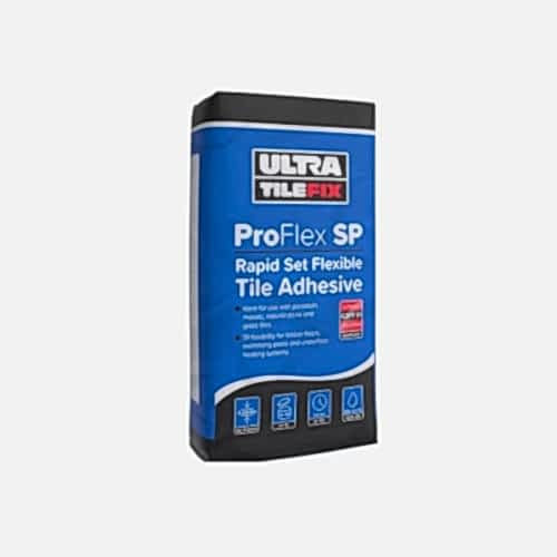 UltraTile ProFlex SP - Rapid Set Flexible Tile Adhesive C2FT-S1 - White (20kg bag)