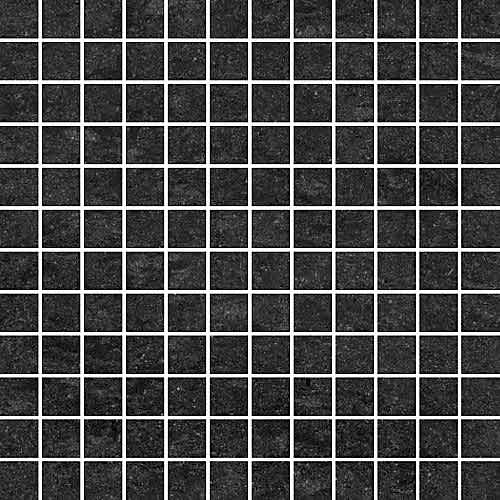 Lounge Black Unpolished 30x30cm 2.5cm Mosaic