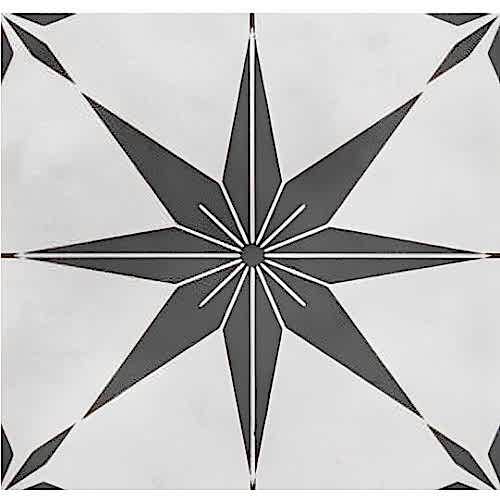 Symphony Grey Matt 20x20cm Star 2 (box of 14)