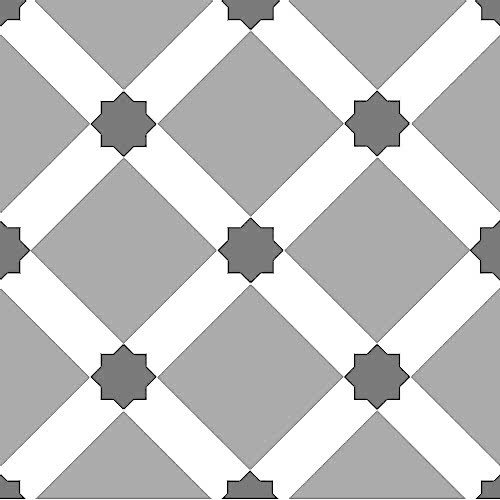 Symphony Grey Matt 20x20cm Ornamental 1 (box of 14)