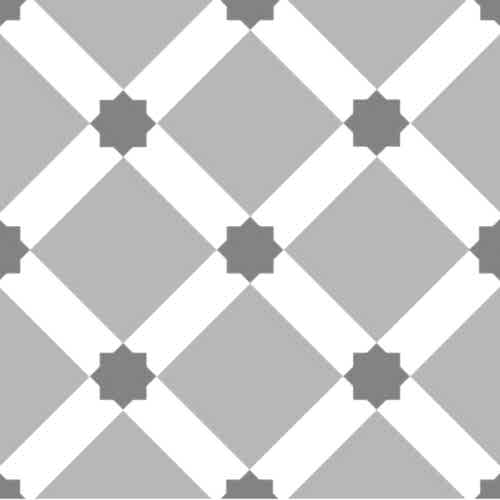 Symphony Grey Matt 20x20cm Ornamental 1 (box of 14)