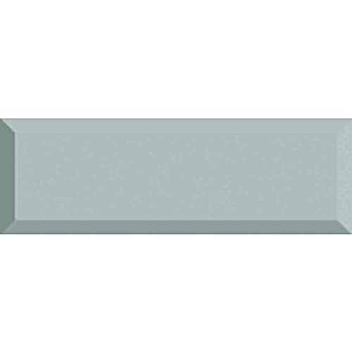 Subway Light Grey Glossy 10x30 Bevel Decor (box of 27)