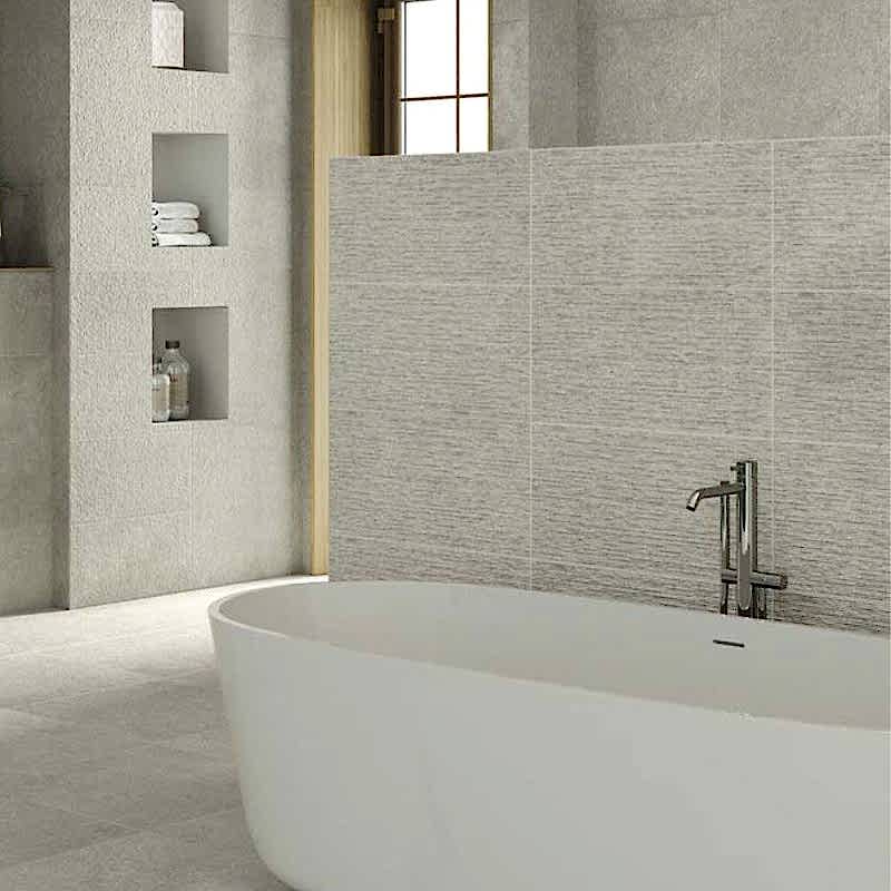Veronica Dark Grey Linear Decor 30x60cm (box of 7)
