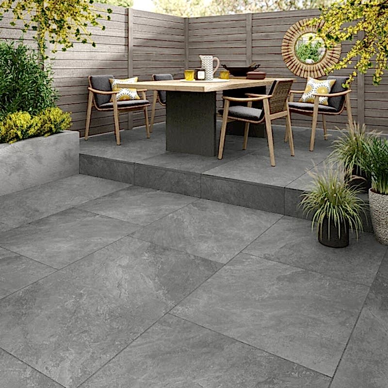 Rainton Light Grey 60x60cm 20mm Outdoors (box of 2)