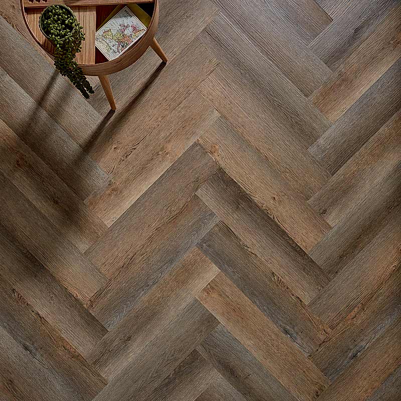 EnviroClick Distressed Oak Herringbone SPC 15x65cm (box of 20) EnviroClick Distressed Oak Herringbone SPC 15x65cm (box of 20)