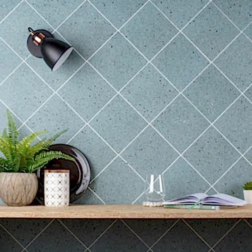 Terrazzo Dark Blue 18.5x18.5cm (box of 13)