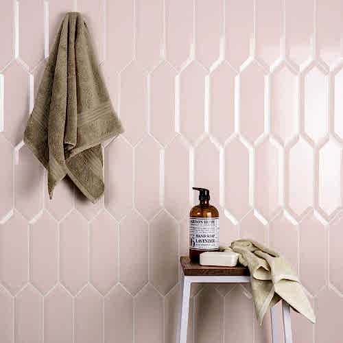 Pickett® Bevelled Pink 10x30cm (box of 40)