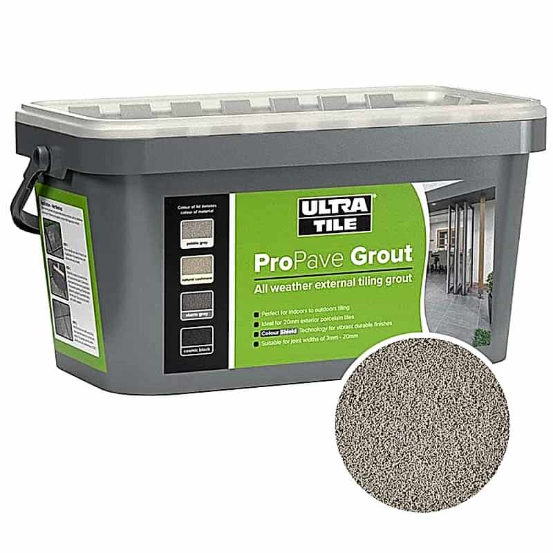 UltraTile ProPave Grout Pebble Grey (15kg tub) UltraTile ProPave Grout Pebble Grey (15kg tub)