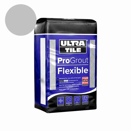 UltraTile ProGrout Flexible Silver Grey (3kg bag)