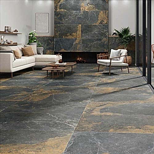Strato Natural Rustic Black Slate Effect 60x120cm (box of 2)