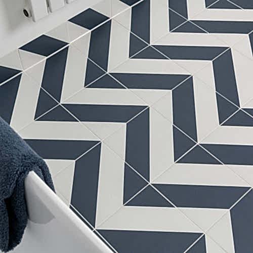 Zebra Blue and White 22.3x22.3cm (box of 23)