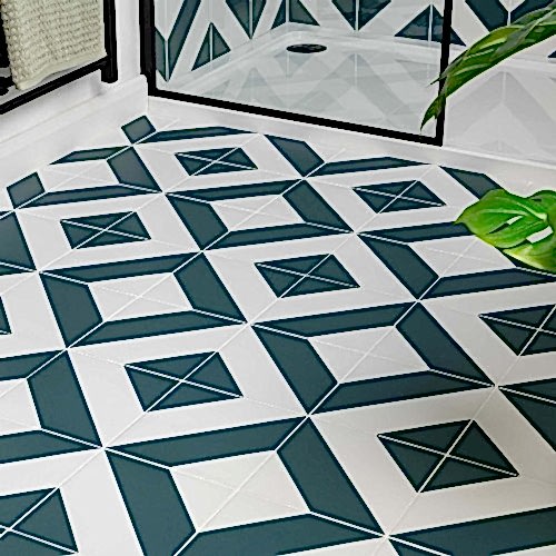 Zebra Green and White 22.3x22.3cm (box of 23)