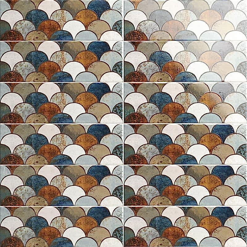 Lunar Scales Caramel Decor 10x30cm (box of 34) Lunar Scales Caramel Decor 10x30cm (box of 34)