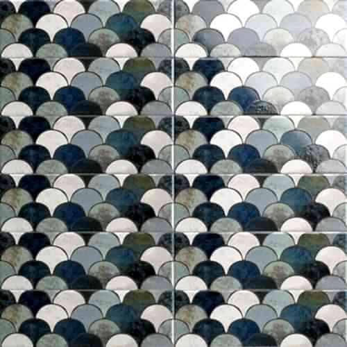 Lunar Scales Blu Decor 10x30cm (box of 34)