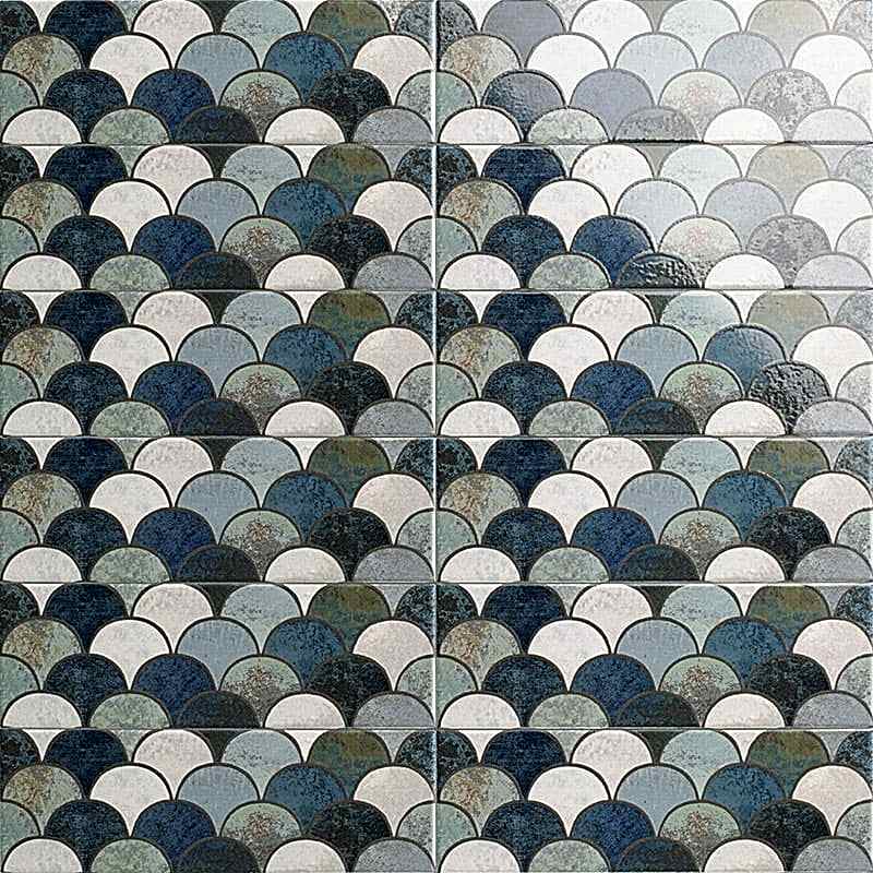 Lunar Scales Blu Decor 10x30cm (box of 34) Lunar Scales Blu Decor 10x30cm (box of 34)