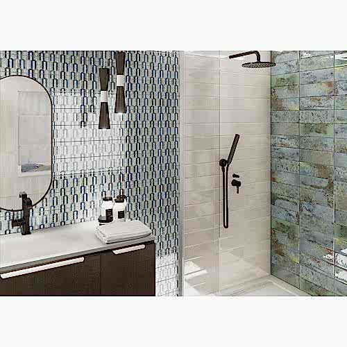 Lunar Arco Blu Decor 10x30cm (box of 34)