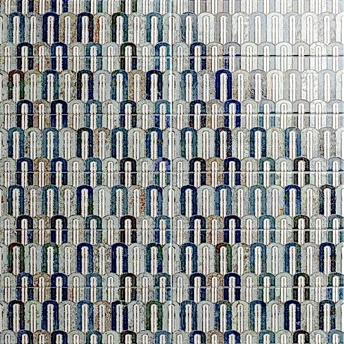Lunar Arco Blu Decor 10x30cm (box of 34)