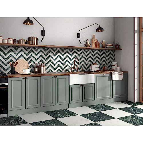 Classic Marble Verde Alpi Matt Strip 7.5x30cm (per piece)