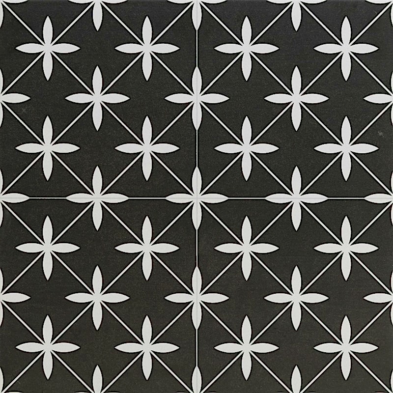 Poole Black Matt 45x45cm (box of 8)