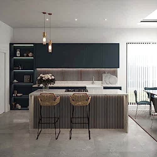 Misty Grey Acoustic Wall Panel 60x240cm (per panel)