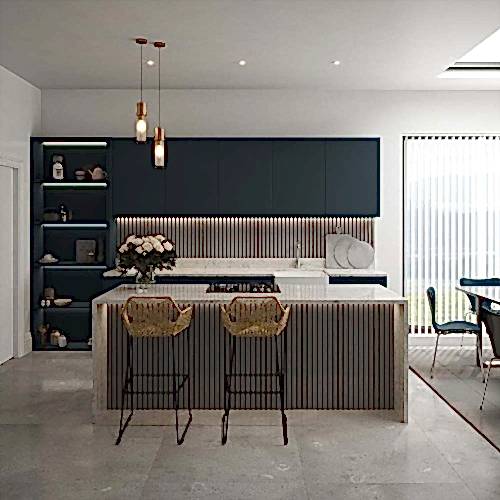 Misty Grey Acoustic Wall Panel 60x240cm (per panel)