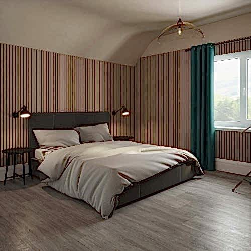 Natural Oak Acoustic Wall Panel 60x240cm (per panel)
