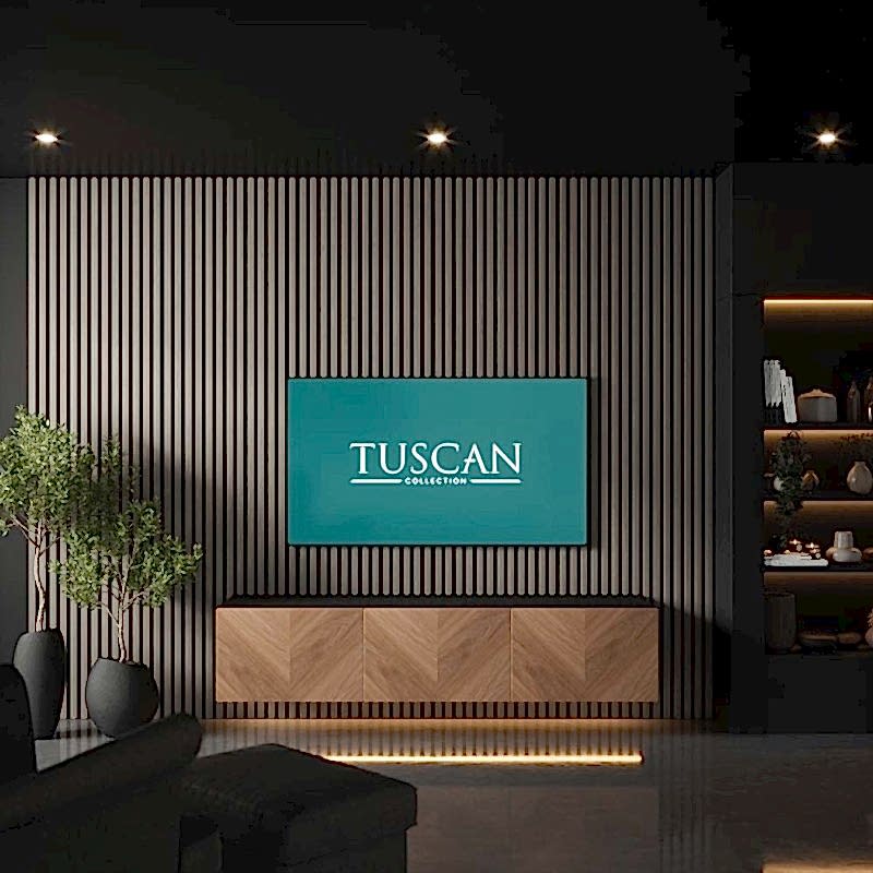 Smoked Grey Acoustic Wall Panel 60x240cm (per panel)