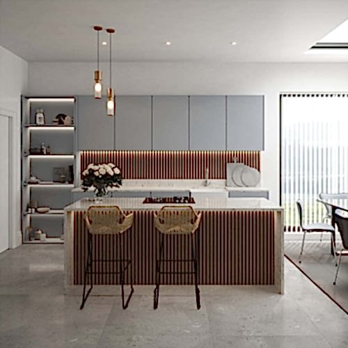 Smoked Oak Acoustic Wall Panel 60x240cm (per panel)