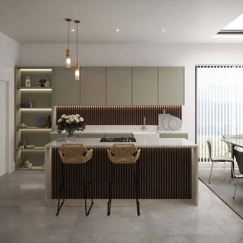Walnut Acoustic Wall Panel 60x240cm (per panel)