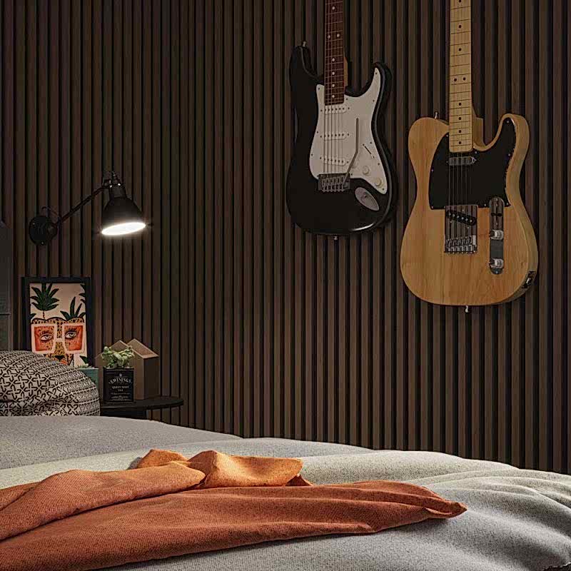 Walnut Acoustic Wall Panel 60x240cm (per panel)